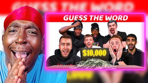 Sidemen 10000 Guess The Word Challenge Reaction Youtube