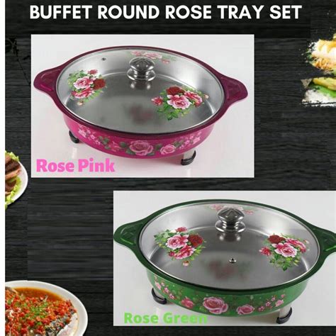 Bekas Lauk Pauk Buffet Rose Bulat Furniture And Home Living Kitchenware