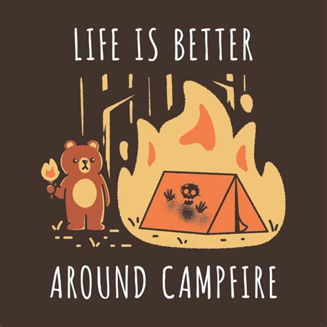 Life Is Better Around Campfire Men S T Shirt Regular Rarpoint S Artist Shop