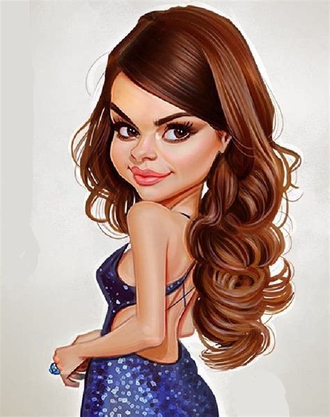 Selena Gómez Celebrity Caricatures Caricature Artist Caricature Drawing