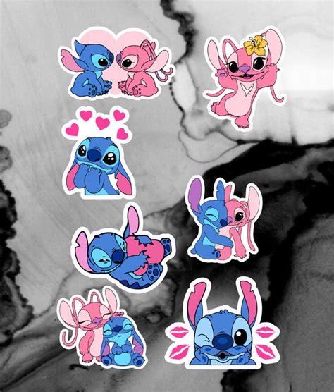 Stitch And Angel Stickers Sticker Bundle Etsy