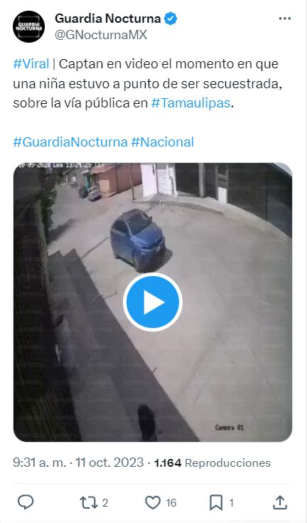 Con Una Mordida Niña Logra Escapar De Un Secuestrador Guardia Nocturna