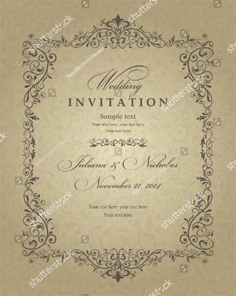 Traditional Wedding Invitation Templates - 23+ Free & Premium Download