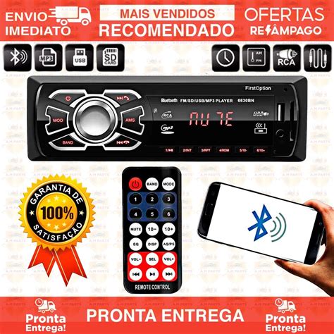 Aparelho De Som Carro Radio Automotivo Bluetooth Pendrive Sd R Dio