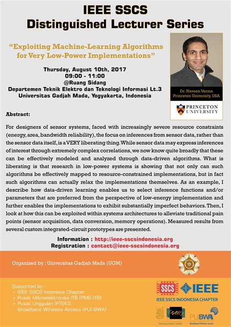 2017 IEEE SSCS Distinguished Lecture Series Program Sarjana