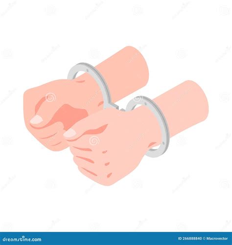 Hands In Handcuffs Stock Illustration Illustration Of Handcuffed