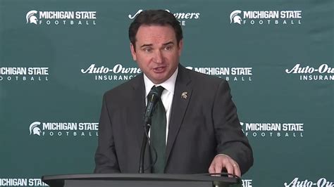 Michigan State introduces new football coach Jonathan Smith