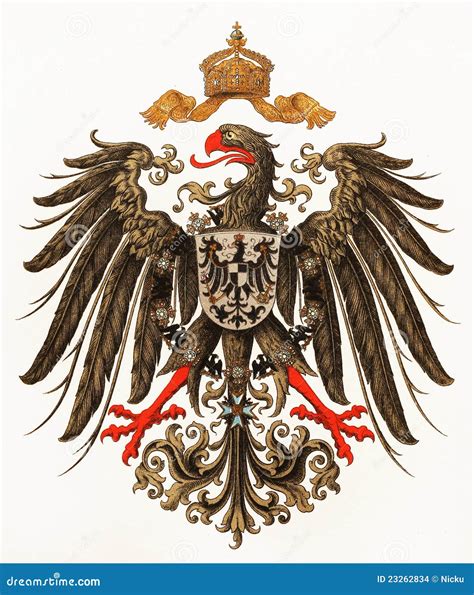 Imperial Coat of Arms of German Empire Stock Photo - Image of vintage