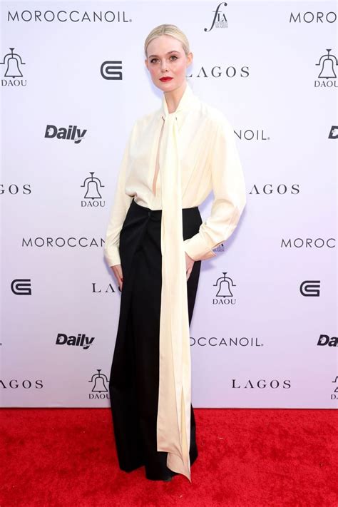 ELLE FANNING at Daily Front Row’s 7th Annual Fashion Los Angeles Awards