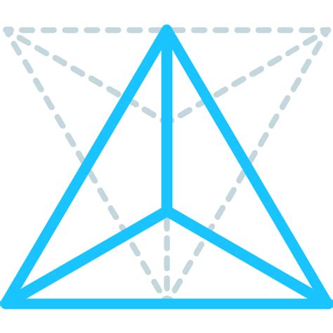 tetrahedron vector svg icon png repo  png icons