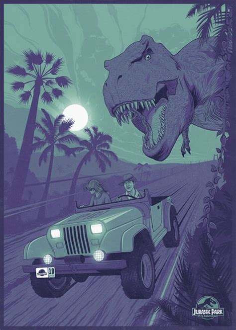 Jurassic Park 25th Anniversay Poster By Jasonpooley