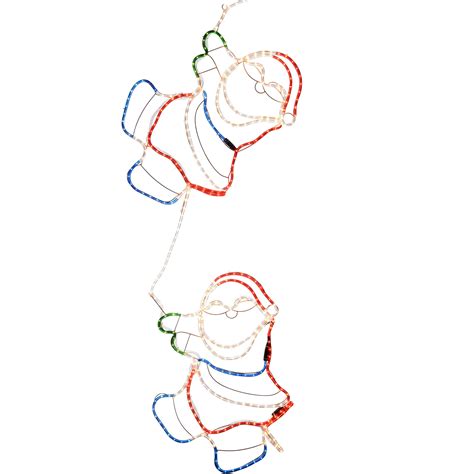 Buy Werchristmas Animated Climbing Santa Rope Light Silhouette