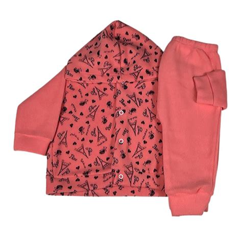 Kit Conjunto Inverno Infantil Soft Roupa Bebe Frio Menina No Shoptime