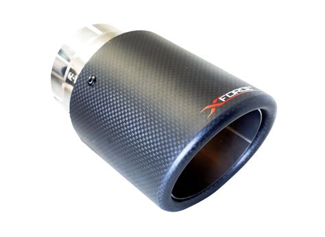 XFORCE Exhaust Tip Carbon Fibre Shell 2 5 Inlet 4 5 Tip