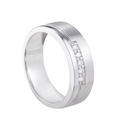 Round Diamond Men's Ring in 925/ Palladium 259860121(PLD) | HABIB Jewels