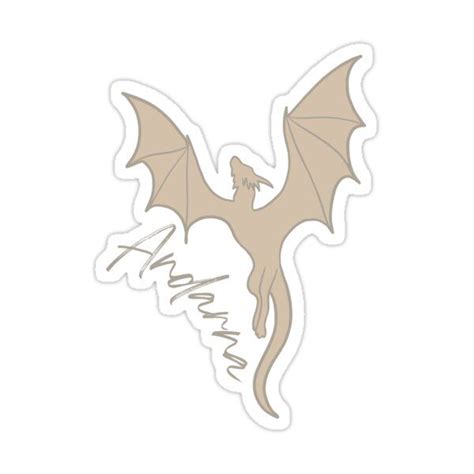 Andarna Fourth Wing Dragon Sticker Sticker For Sale By Lexx