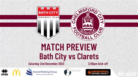 Bath City A Match Preview Chelmsford City FC