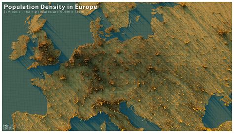 Stats, Maps n Pix: Population density in Europe