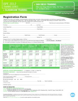 Fillable Online Ispe Registration Form ISPE Ispe Fax Email Print