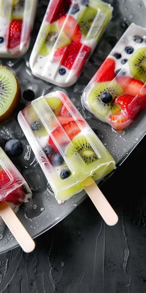 Summer Fruit Yogurt Popsicles Recipe Easy Homemade Dessert