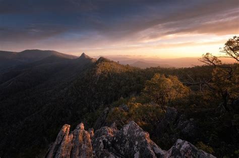 Spectacular Sunset At Razorback Cathedral Ranges