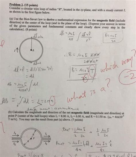 Solved Problem Points Consider A Circular Wire Loop Chegg