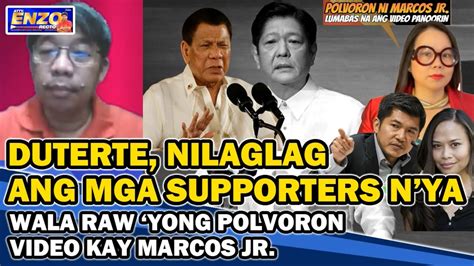 Duterte Nilaglag Ang Mga Supporters Niya Wala Raw Yong Polvoron