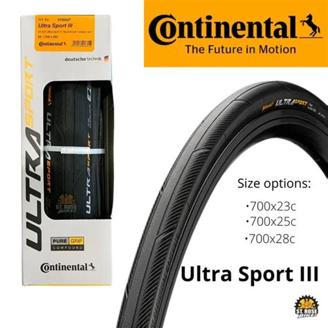 Continental Ultra Sport Iii 700 X 23c 25c 28c Road Bike Foldable Tire