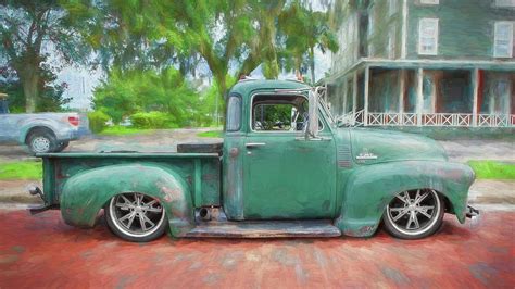 1950 GMC 5 Window C150 Rat Rod Pick Up Truck X105 Photograph By Rich Franco