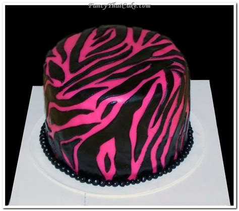 Pink Zebra Zebra Cake Striped Cake Zebra Birthday Cakes