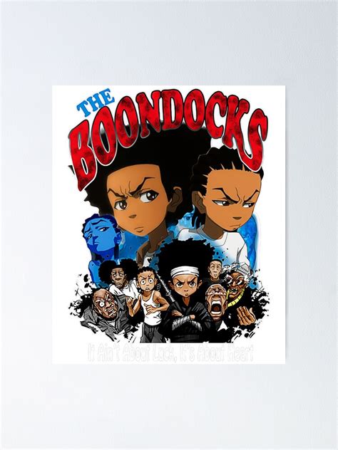 "The Boondocks cartoon" Poster for Sale by thalloathiew | Redbubble