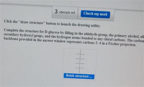 Solved Click the "draw structure" button to launch the | Chegg.com 