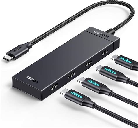 UGREEN Hub USB C 4 em 1 de 10 Gbps, 4 portas USB C 3.2 geração 2 ...