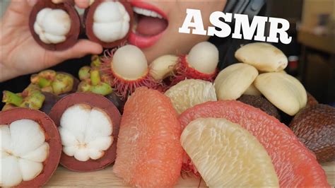 Asmr Exotic Fruits Eating Sounds No Talking Sas Asmr Youtube