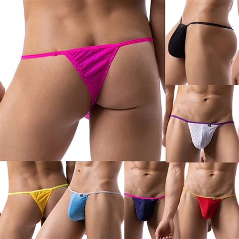 MENS G STRING THONG Bulge Pouch Panties Micro Bikini T Back Underwear Briefs PicClick UK