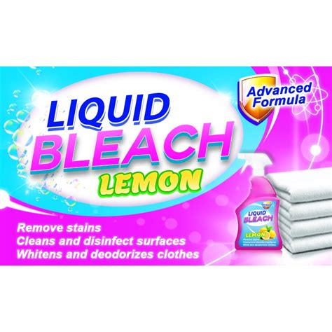 STICKER LABEL FOR LIQUID BLEACH BOTTLE | Shopee Philippines