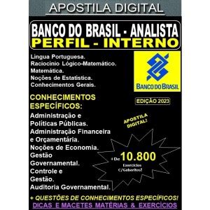 Apostila Banco Do Brasil Bbts T Cnico Perfil Interno Teoria