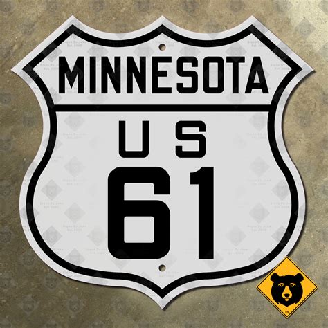 Minnesota US Route 61 highway marker - Signs by Jake