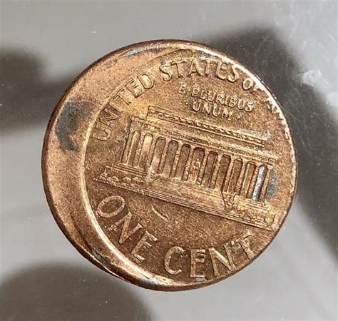 Rare Error Coin Off Center Us Lincoln Memorial Cent Penny Perfect