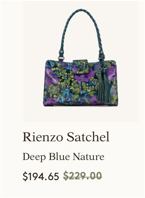 Pateicia Nash Deep Blue Nature Patricia Nash Deep Blue Satchel