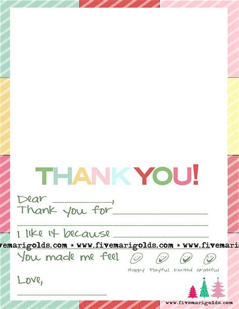 Sheenaowens Thank You Letter Template For Kids