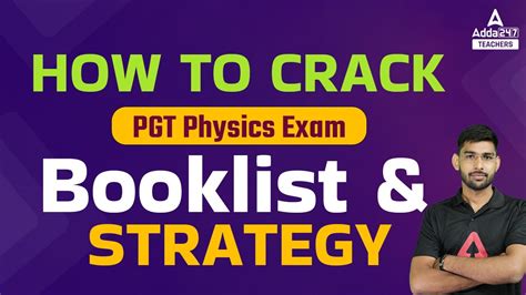 How To Crack PGT Physics Exam Booklist Strategy By Sonu Kumar YouTube