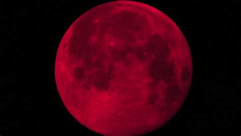 Moon. Red Moon. Astro Photography. Stock Footage Video 13221692 ...