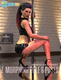 Z Pole Dance Poses For Genesis Female D Models For Daz Studio