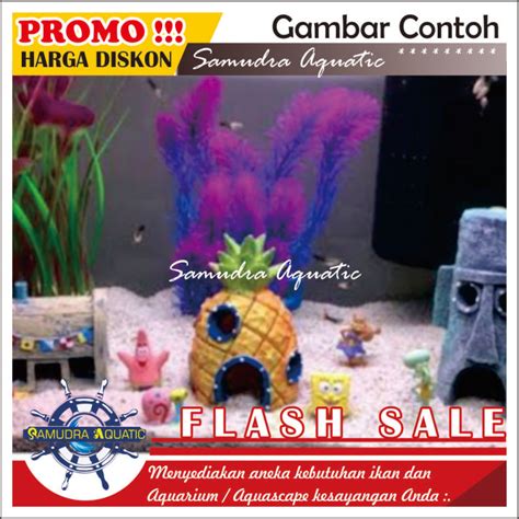 Hiasan SPONGEBOB Aquarium Spongebob Aquarium Mainan Spongebob Bikini Botton Hiasan Fiber