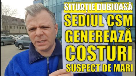 Risip Chirie Imens Pl Tit Pentru Sediul Csm Statul Bag Milioane