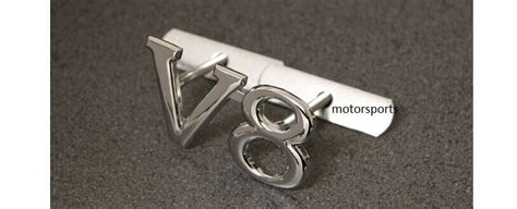 V Badge Grille M Tal Chrome Pour Voiture Van Embl Me Decal V Moteur