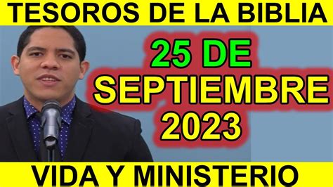 Discurso Preparado Tesoros De La Biblia De Esta Semana YouTube