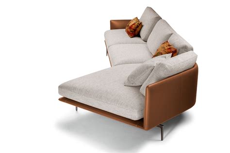 Get Back Sectional Leather And Fabric Sofa By Poltrona Frau Design