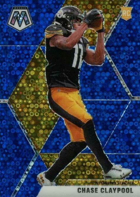 Chase Claypool Mosaic No Huddle Blue Psa Price Guide